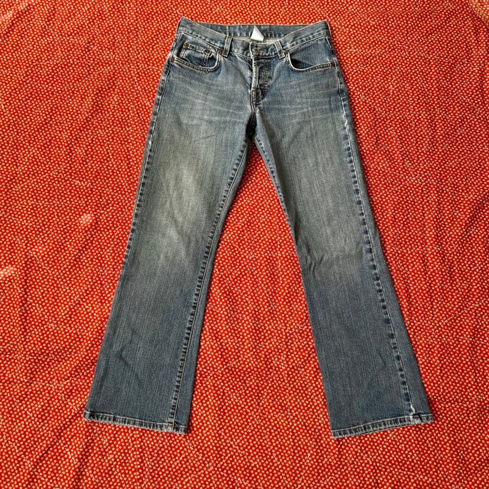 Lucky Brand Jeans Size 0 25 Blue Denim Low Rise Bootcut American Made Vintage